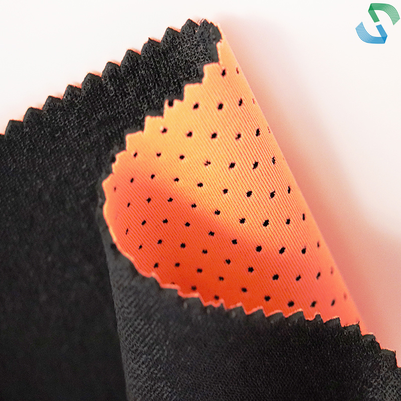 Neoprene hole material with fabric